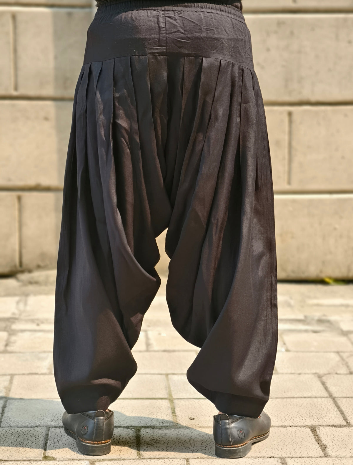 Men’s Black Silk Dhoti Salwar